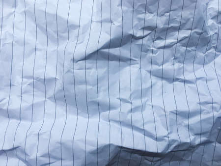 White lines wrinkled paper background. Blank for text or designの写真素材