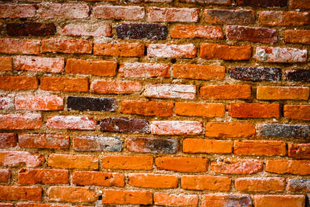 Vintage brick wall texture Background with copy space for text or designの写真素材