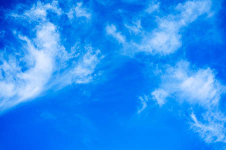 Natural of White clouds on blue sky with copy space for banner or wallpaper background. freedom conceptの写真素材