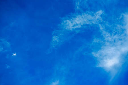 Beauty white cloud and clear blue sky in sunny day texture background. copy space for banner or wallpaper,design,textの写真素材