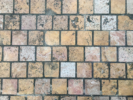 Messy and grunge concrete backdrop showcasing a scratched effect.の写真素材