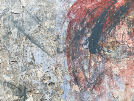 Antique stone wall with a crumpled paper background