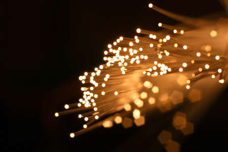 Fiber Optics on Close-Upの写真素材