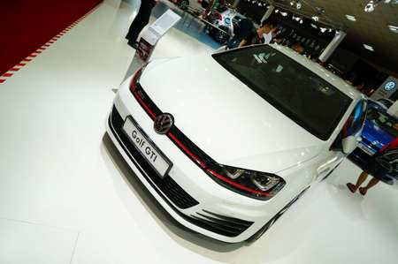KUALA LUMPUR - NOV 16  Volkswagen Golf Gti on display at the Car Of The Year Auto Show on November 16 2013 in Kuala Lumpur, Malaysiaのeditorial素材