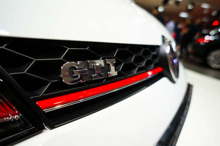 KUALA LUMPUR - NOV 16  Volkswagen Golf Gti on display at the Car Of The Year Auto Show on November 16 2013 in Kuala Lumpur, Malaysiaのeditorial素材