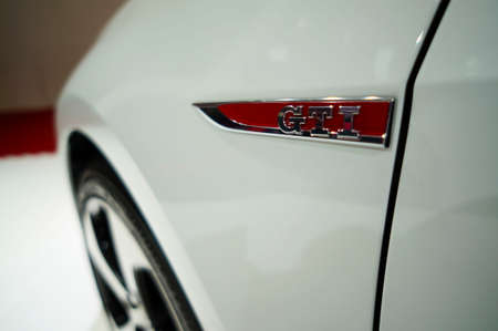 KUALA LUMPUR - NOV 16  Volkswagen Golf Gti on display at the Car Of The Year Auto Show on November 16 2013 in Kuala Lumpur, Malaysiaのeditorial素材