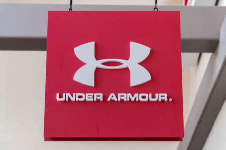 GENTING HIGHLAND, MALAYSIA - SEPTEMBER 16, 2017: Under Armour, Inc. is an American company that manufactures footwear, sports and casual apparel.のeditorial素材