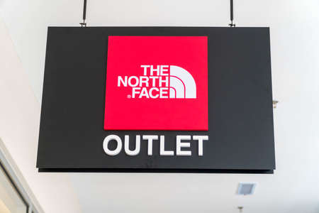 GENTING HIGHLAND, MALAYSIA - SEPTEMBER 16, 2017: The North Face Outlet. The North Face Inc is an American outdoor product company their products could be found in over 3,500 locations across the globeのeditorial素材