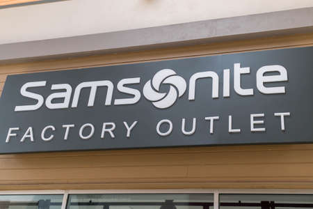 GENTING HIGHLAND, MALAYSIA - SEPTEMBER 16, 2017: Samsonite Factory Outlet. Samsonite International is an American luggage manufacturer and retailer, with products from suitcases, bags and briefcasesのeditorial素材