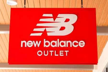 GENTING HIGHLAND, MALAYSIA - SEPTEMBER 16, 2017: New Balance outlet; New Balance was founded in 1906 and is one of the major sports footwear manufacturers in the world.のeditorial素材