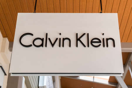 GENTING HIGHLAND, MALAYSIA - SEPTEMBER 16, 2017: Calvin Klein Inc. is an American fashion house founded by the fashion designer Calvin Kleinのeditorial素材