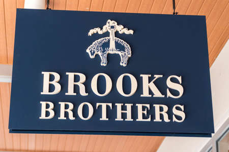 GENTING HIGHLAND, MALAYSIA - SEPTEMBER 16, 2017: Brooks Brothers fashion store. Brooks Brothers is one of oldest clothes store chains in the USA, founded in year 1818.のeditorial素材