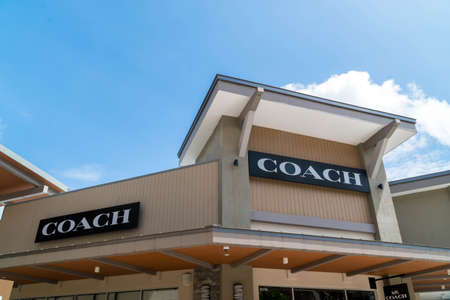 GENTING HIGHLAND, MALAYSIA - SEPTEMBER 16, 2017: Coach, Inc., based in New York City, is a luxury fashion company known for accessories for women and men.のeditorial素材