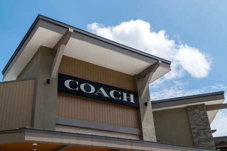 GENTING HIGHLAND, MALAYSIA - SEPTEMBER 16, 2017: Coach, Inc., based in New York City, is a luxury fashion company known for accessories for women and men.のeditorial素材