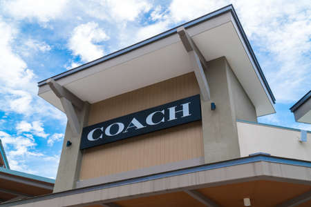 GENTING HIGHLAND, MALAYSIA - SEPTEMBER 16, 2017: Coach, Inc., based in New York City, is a luxury fashion company known for accessories for women and men.のeditorial素材