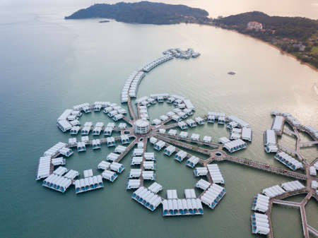 Aerial photography of Lexis Hibiscus in Port Dickson, Malaysiaのeditorial素材