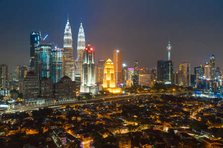 Kuala Lumpur skyline, City of modernityのeditorial素材