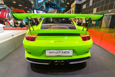 SINGAPORE - JANUARY 12, 2019: Porsche 911 GT3 RS at the Singapore Motor Show