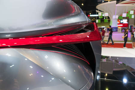 KUALA LUMPUR, MALAYSIA - NOVEMBER 23, 2018: Close-up Tail light from Lexus LS+ Concept at Kuala Lumpur Motor Showのeditorial素材