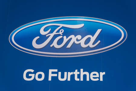 KUALA LUMPUR, MALAYSIA - NOVEMBER 23, 2018: Ford logo at Kuala Lumpur Motor Show