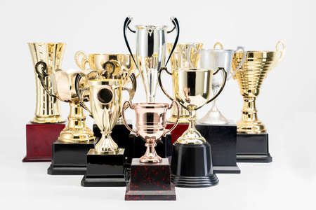 Trophy Cup on white background