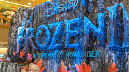 KUALA LUMPUR, MALAYSIA - NOVEMBER 17, 2019: Frozen 2 Magical Journey roadshow at Kuala Lumpur for the promotion of new Disney movieのeditorial素材
