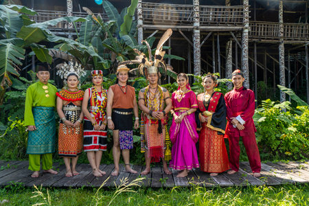 Kuching, Sarawak - 13 May 2022: Traditional Dancer at Sarawak Village, Celebrating culture and traditionのeditorial素材