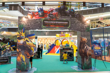 Kuala Lumpur, Malysia - June 2, 2023: Movie Standee from Rist of the Beast Transformers movieのeditorial素材