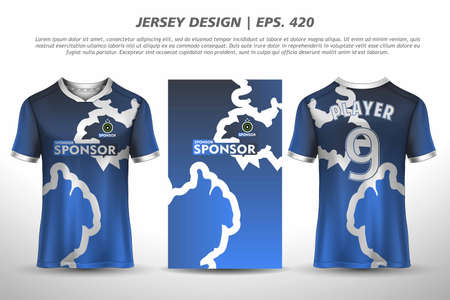 Soccer jersey football design sublimation sport t shirt design Premium Free Vector collection for racing, cycling, gaming, motocrossのイラスト素材