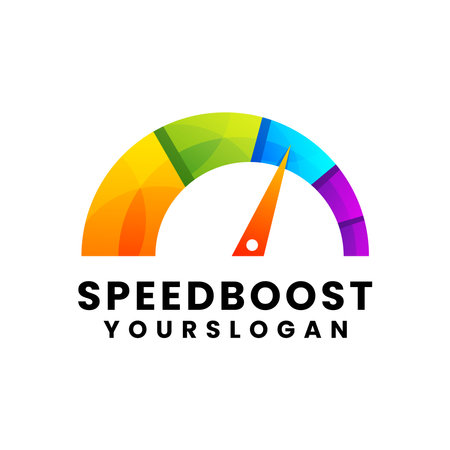 speed boost gradient  designのイラスト素材