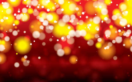 abstract yellow bokeh background vectorのイラスト素材