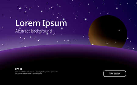 Purple light space background with meteorのイラスト素材