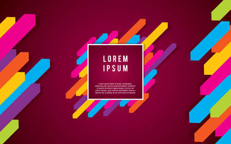 Colorful abstract geometric background vectorのイラスト素材