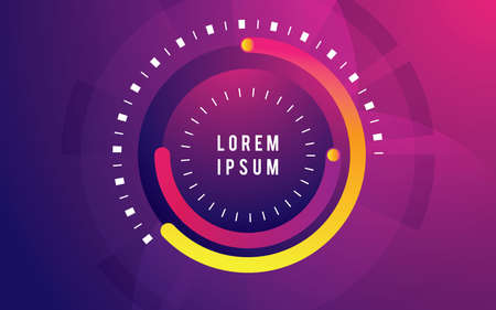 Modern geometric background. Technology multi shape composition. vector illustration.のイラスト素材