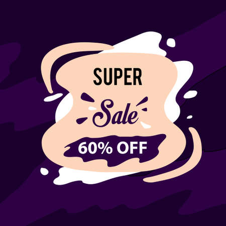 Super sale template design. offer price label.