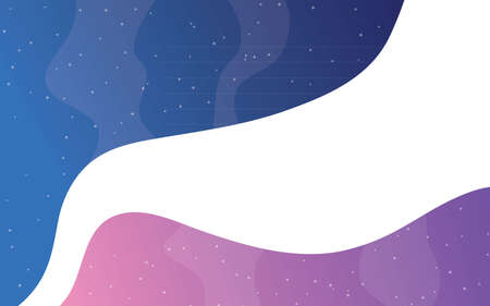 Abstract fluid geometric background. Colorful wavy shape composition. Blue and purple background...