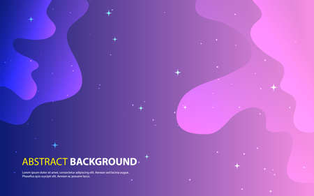color abstract geometric background. Fluid shape composition.のイラスト素材