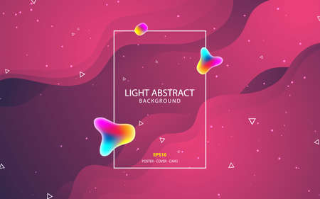 Abstract geometric background. Modern light gradient color effect. For banner, poster, flyer, cover,...