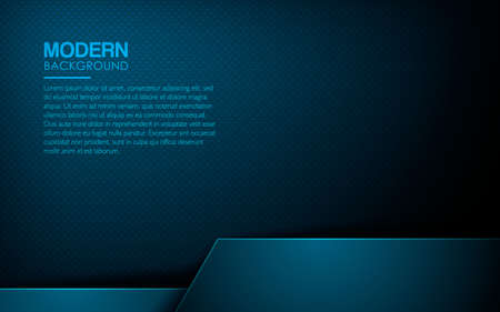 Dark blue abstract background. Realistic blue overlap layer on textured background decoration. Modern backdrop. Can use for web and print.のイラスト素材