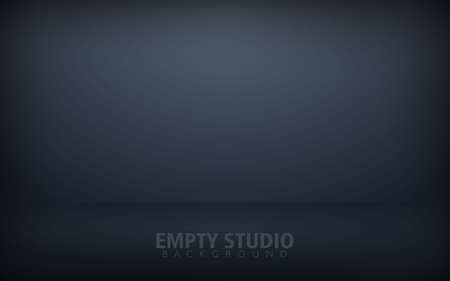 Abstract black background. Empty black round podium with spot light, template mock up for product display.のイラスト素材