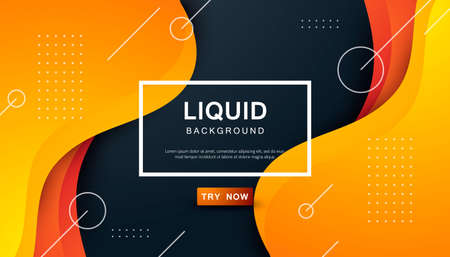 Colorful liquid background. Dynamic textured geometric element design with dots decoration. Modern gradient light vector illustration.のイラスト素材