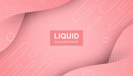 Pink abstract liquid background. Modern shape concept.のイラスト素材