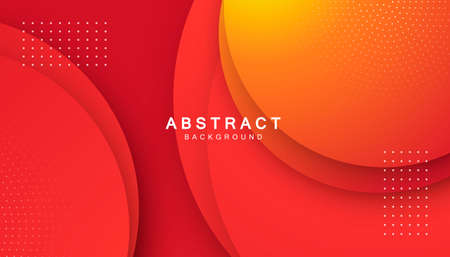 Orange fluid color background. Dynamic textured geometric element. Modern gradient light vector illustration.のイラスト素材