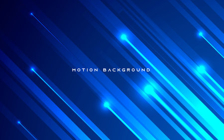 Blue diagonal motion light backgroundの写真素材
