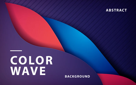 Purple, orange and blue liquid color background. Dynamic textured geometric element. Modern gradient light vector illustration.の写真素材