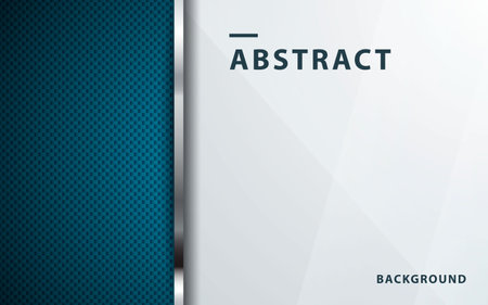 Blue abstract backgrund vector, modern corporate concept with silver effect.の写真素材