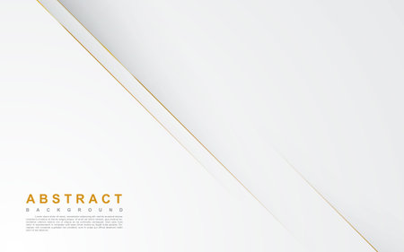 Modern abstract light silver background vector. Elegant concept design with golden line.のイラスト素材