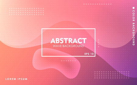 Pink rose liquid color background. Dynamic textured geometric element design with dots decoration. Modern gradient light vector illustration.のイラスト素材