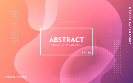 Pink rose liquid color background. Dynamic textured geometric element design with dots decoration. Modern gradient light vector illustration.のイラスト素材