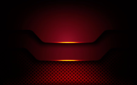 Luxury red overlap layers background.のイラスト素材